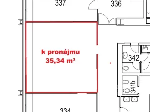 Pronájem kanceláře, Praha - Libeň, Sokolovská, 35 m2