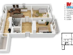 Prodej bytu 3+kk, Hradec Králové - Slezské Předměstí, Severní, 62 m2