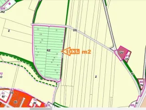 Prodej zahrady, Uherský Brod, 1035 m2