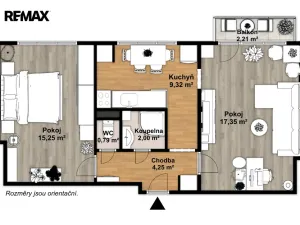Pronájem bytu 2+1, Praha - Letňany, Vítkovická, 52 m2
