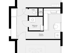 Pronájem bytu 2+1, Praha - Veleslavín, Křenova, 50 m2