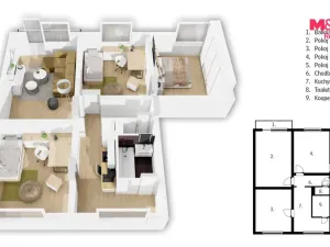Prodej bytu 4+1, Týniště nad Orlicí, Družstevní, 82 m2