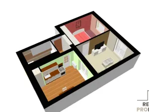 Pronájem bytu 2+1, Přerov, Jižní čtvrť I, 49 m2