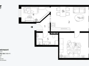 Prodej bytu 3+kk, Brno, Elgartova, 63 m2
