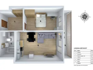 Prodej bytu 2+kk, Praha - Hloubětín, Lehovecká, 49 m2
