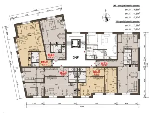 Pronájem bytu 1+kk, Kyjov, Sídliště Zahradní, 47 m2