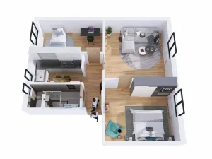 Prodej bytu 3+kk, Uničov, Hrubého, 61 m2