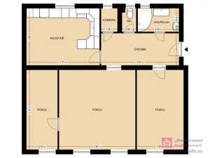 Prodej bytu 3+1, Hodonín, Slavíkova, 95 m2