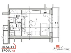 Pronájem bytu 1+kk, Velké Meziříčí, Jiřího Michlíčka, 29 m2