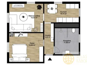 Prodej bytu 2+1, Mníšek pod Brdy, Skalecká, 54 m2