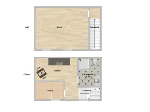 Pronájem bytu 1+1, Žatec, Hájkova, 32 m2