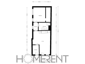 Pronájem bytu 2+kk, Praha, Vyšehradská, 57 m2