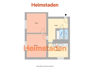 Pronájem bytu 2+1, Havířov-Město, Sadová, 54 m2