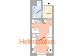 Pronájem bytu 1+kk, Plzeň-Jižní Předměstí, Magisterská, 29 m2