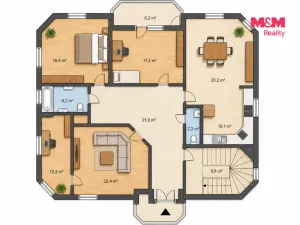 Pronájem bytu 4+kk, Úvaly, nám. Svobody, 104 m2
