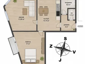 Prodej bytu 2+1, Benešov nad Ploučnicí, Děčínská, 61 m2