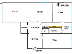 Prodej bytu 4+1, Šumperk, Zahradní, 80 m2