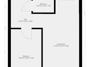 Pronájem bytu 2+kk, Praha - Stodůlky, Modrá, 45 m2