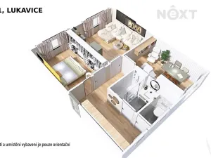 Prodej bytu 2+1, Lukavice, 55 m2
