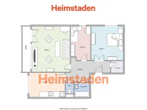 Pronájem bytu 3+1, Havířov - Prostřední Suchá, Dělnická, 69 m2