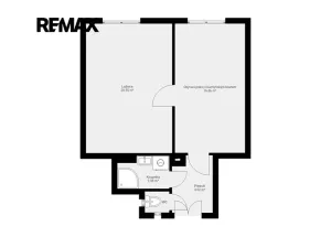 Pronájem bytu 2+kk, Praha - Holešovice, U průhonu, 44 m2