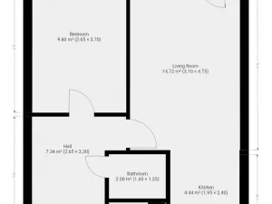 Pronájem bytu 2+kk, Praha, Jablonecká, 40 m2
