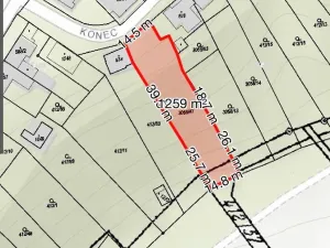 Prodej pozemku pro bydlení, Tvrdonice, Konec, 1259 m2