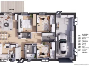 Pronájem rodinného domu, Kozomín, 140 m2