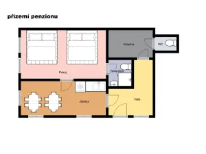 Pronájem ubytování, Svoboda nad Úpou, Pod Rýchorami, 114 m2