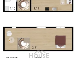 Prodej bytu 2+kk, Nučice, 65 m2