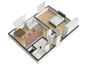 Pronájem bytu 2+kk, Praha - Modřany, Pískařská, 45 m2