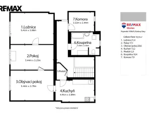 Prodej bytu 3+1, Karlovy Vary, Krymská, 83 m2