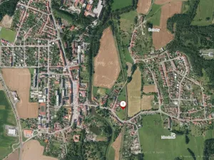 Prodej zahrady, Protivín, Žižkova, 1355 m2