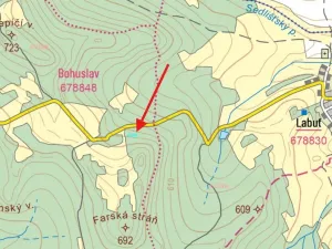 Prodej louky, Staré Sedliště - Labuť, 1713 m2