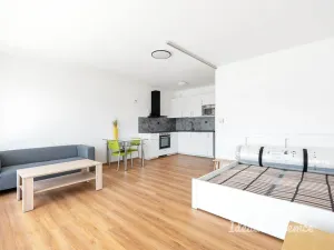 Pronájem bytu 1+kk, Praha - Vysočany, Na Harfě, 43 m2
