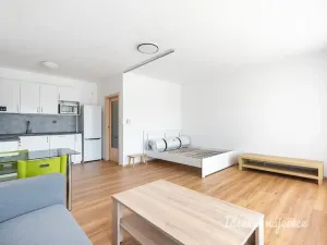 Pronájem bytu 1+kk, Praha - Vysočany, Na Harfě, 43 m2