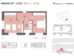 Prodej bytu 2+kk, Ostrava - Moravská Ostrava, Cihelní, 51 m2