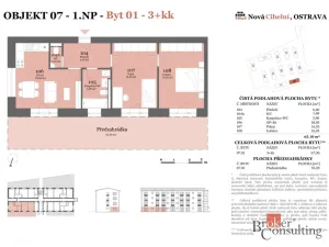 Prodej bytu 3+kk, Ostrava - Moravská Ostrava, Cihelní, 67 m2