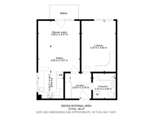 Prodej bytu 2+kk, Brno - Slatina, Křehlíkova, 55 m2