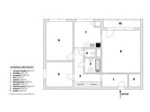 Prodej bytu 3+1, Zlín, Křiby, 65 m2