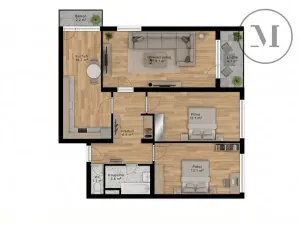 Prodej bytu 3+1, České Budějovice, Klaricova, 81 m2