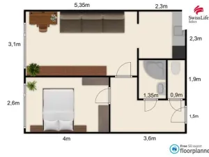 Prodej bytu 2+kk, Praha - Stodůlky, Klukovická, 45 m2
