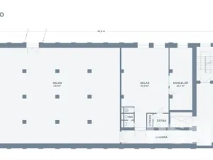 Pronájem skladu, Brno - Komárov, Komárovské nábřeží, 397 m2