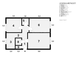 Prodej bytu 3+1, Ostrava - Hrabůvka, Cholevova, 75 m2