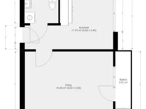 Pronájem bytu 1+1, Brno, Vavřinecká, 35 m2