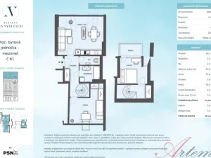 Prodej bytu 3+kk, Praha - Bubeneč, Na výšinách, 98 m2