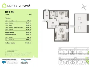 Prodej bytu 3+kk, Hodonice, 89 m2