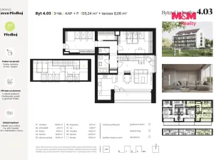 Prodej bytu 3+kk, Předboj, Ke Tvrzi, 125 m2