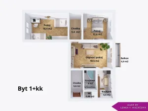 Prodej bytu 3+1, Olomouc - Hodolany, Jungmannova, 72 m2
