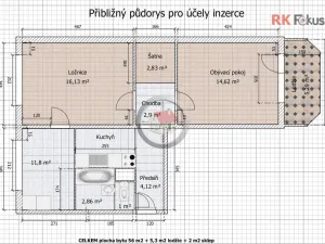 Pronájem bytu 2+1, Třebíč - Nové Dvory, Dukovanská, 58 m2